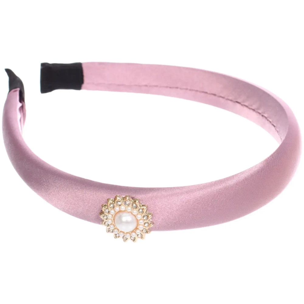 Ободок для волос «МАРЦИПАН», эдем, ширина 2см, микс 6 цветов ( в пакете с подвесом)