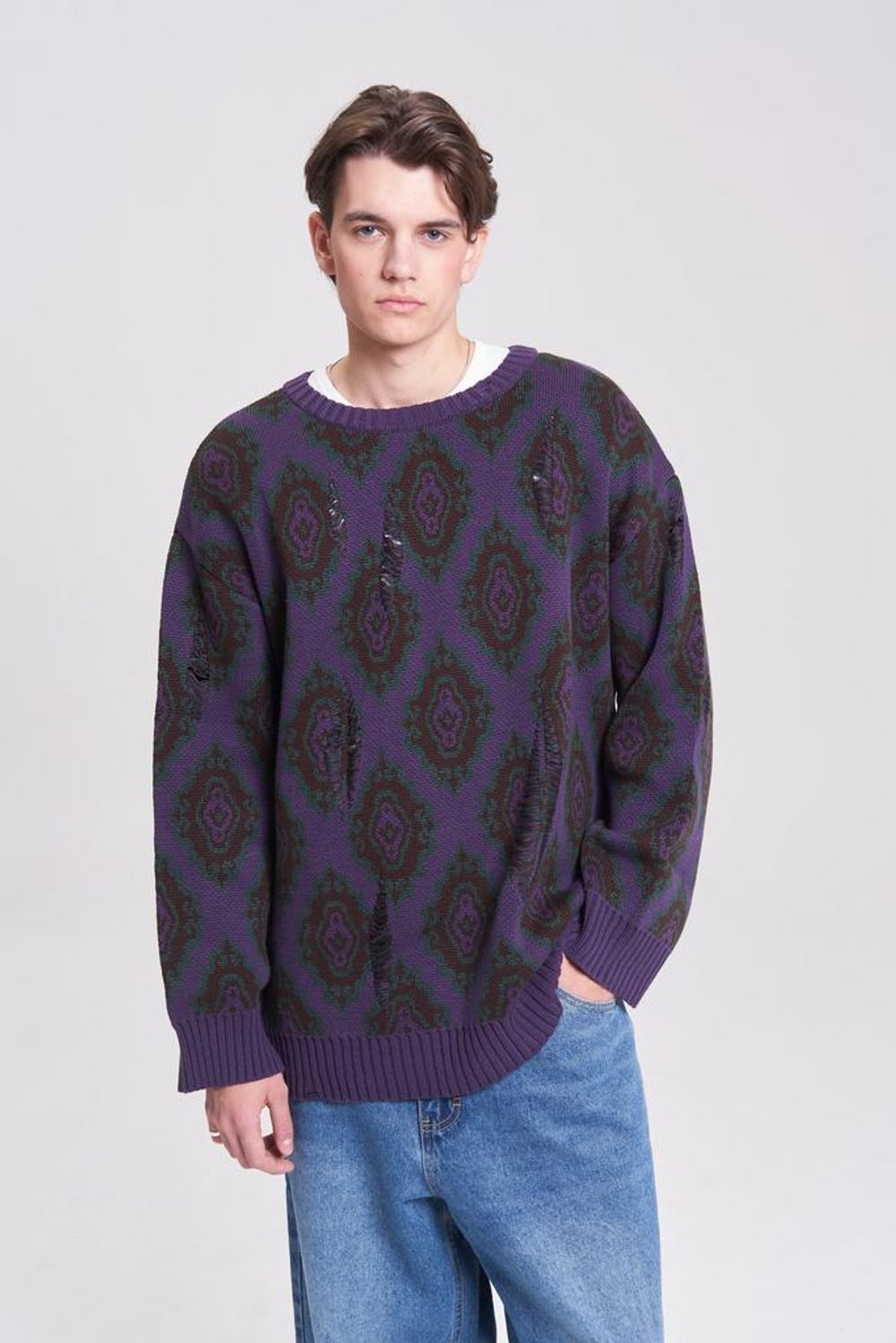 Свитер Idel История фиолетовый