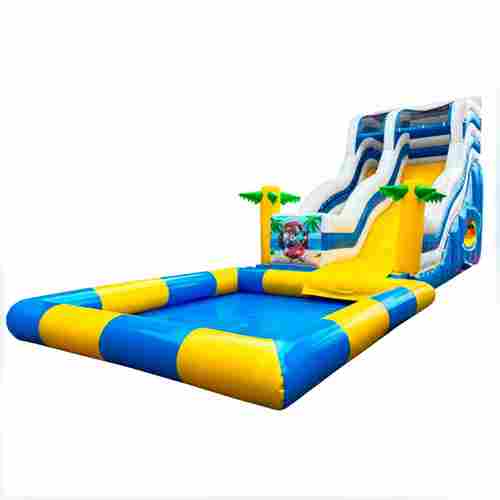 Надувная водная горка с бассейном «Пляжный оазис 2», 13*5*6 м