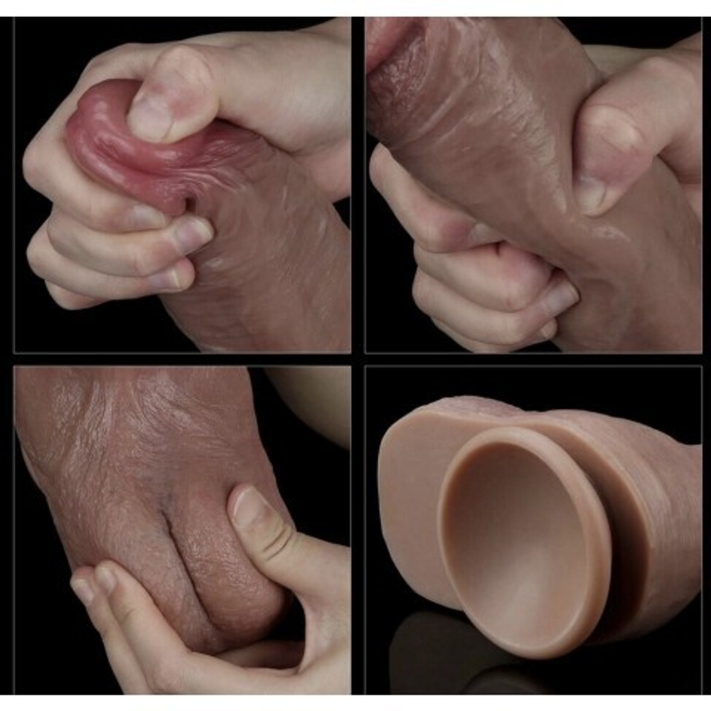 Фаллоимитатор KING SIZED с двойным покрытием Lovetoy (27*5,3)