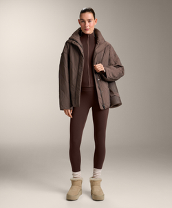 Oysho Легкая и теплая высокотехнологичная куртка, коричневый