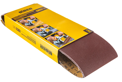 БИБЕР 70376 Лента Бесконечная для ленточно-шлиф машин (уп 3 шт)100х610 Р150(20/60)