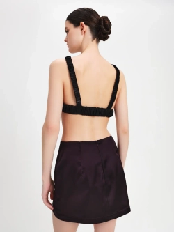 Юбка мини с вышивкой OLA OLA