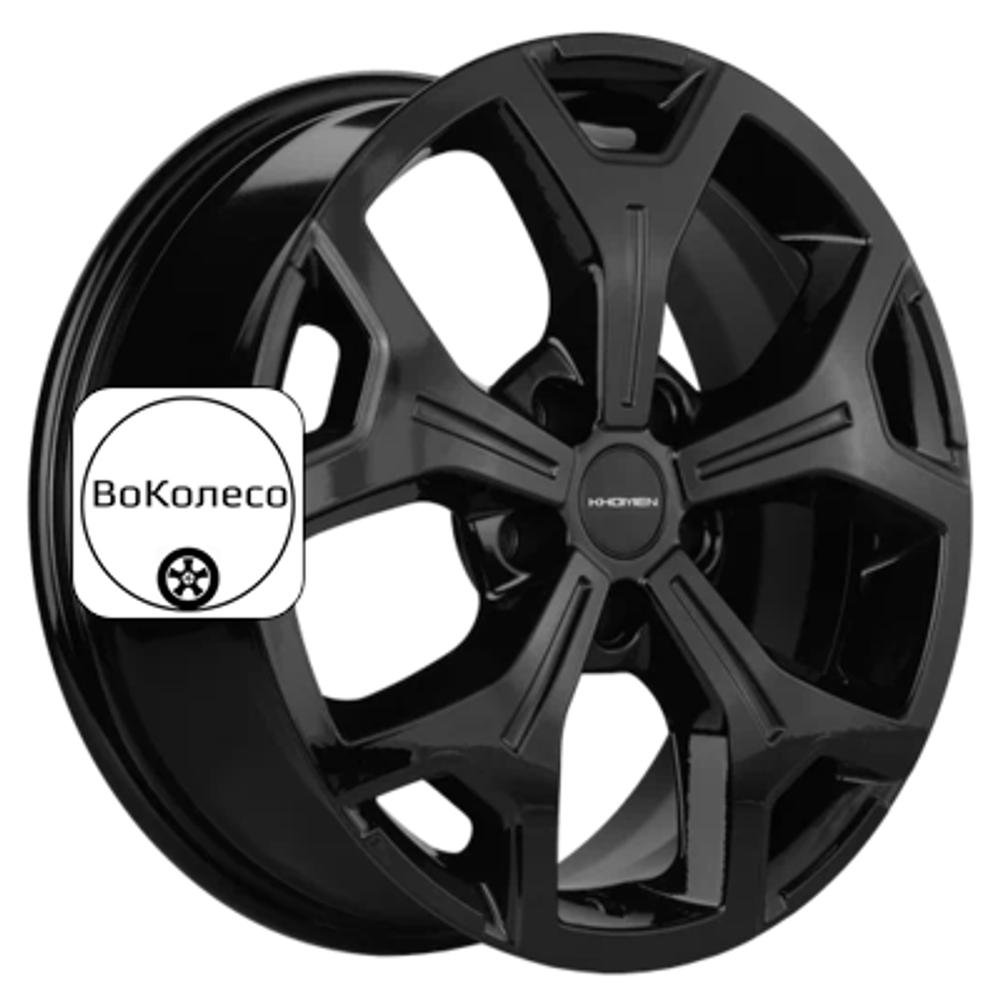 6,5x17/5x108 ET33 D60,1 KHW1710 (Chery Tiggo 7pro) Black Khomen Wheels