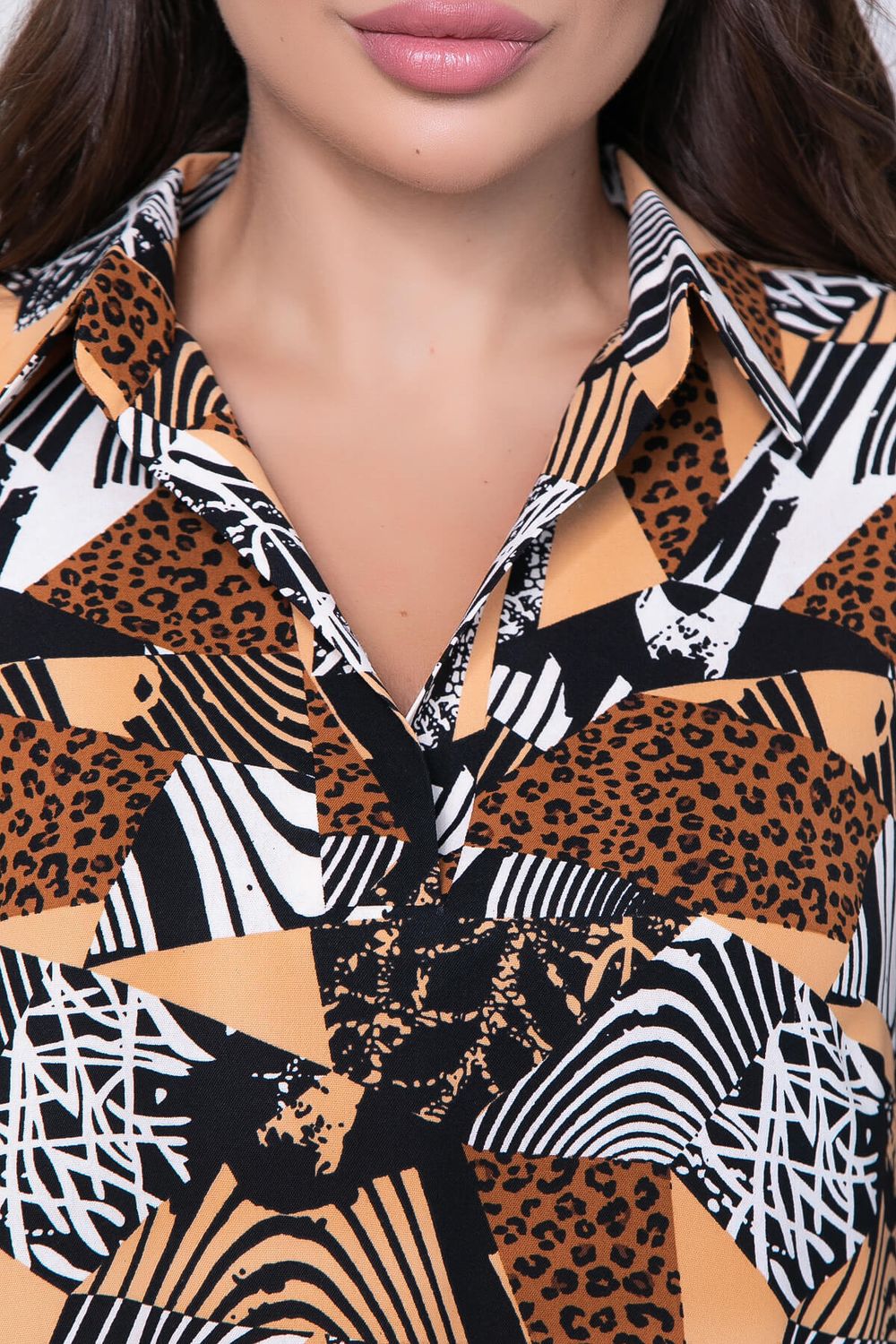 Платье "Классика времени" (беж/лео) П7059 LT Collection (Акция)