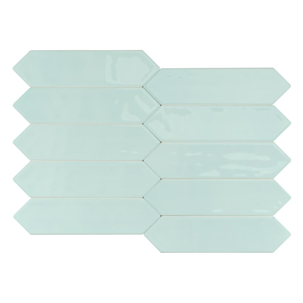 Smile Tile Picket Aqua 7.5x30