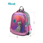 Ранец Först F-Glow "PAWsitive" 37*29,5*16 см, 2 отделения, 2 кармана, анатомическая спинка
