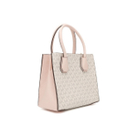 Michael Kors Mercer Messenger Medium Crossbody Bag Vanilla Powder Blush