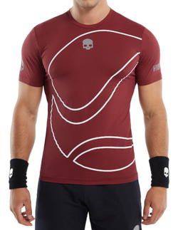 Теннисная футболка Hydrogen 3D Tennis Ball Tech T-Shirt - bordeaux