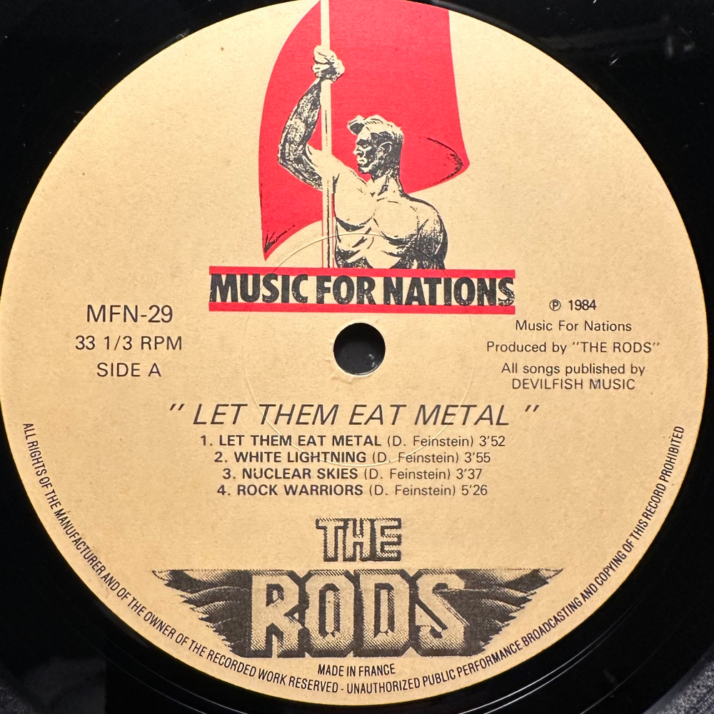 The Rods ‎– Let Them Eat Metal (Франция 1984г.)