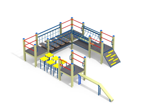 Детский спортивный комплекс «Мостики с переправой и бумом»