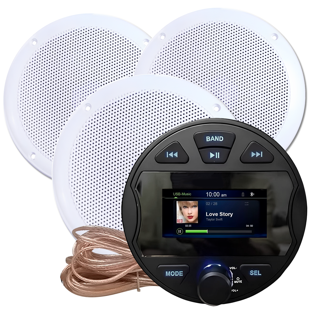 Комплект влагостойкой акустики для бани, сауны и хамама - AQUA Music DB003 VISATON Белый 3
