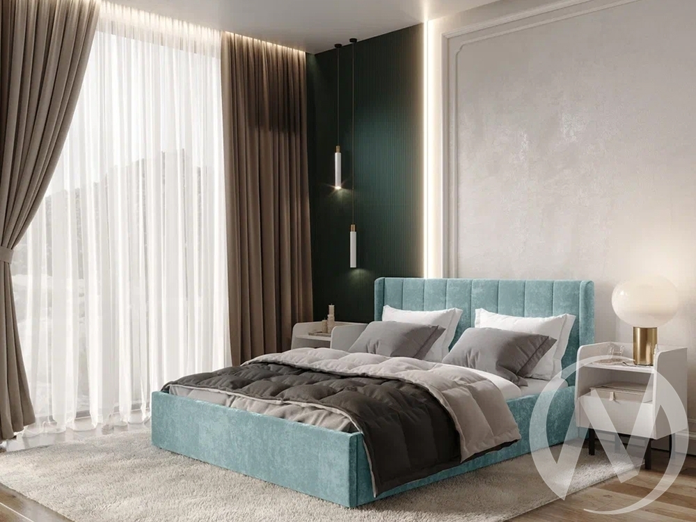 Кровать 1;6 КР-18 Версаль (шарли бриз)