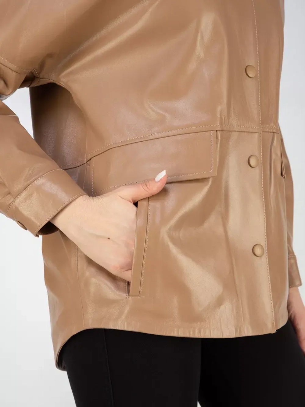 Куртка кожаная натуральная рубашка Турция