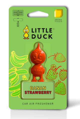 Ароматизатор-игрушка MIODORE 3D -Polymer "LITTLE DUCK" LD- 1 БАНАН-КЛУБНИКА