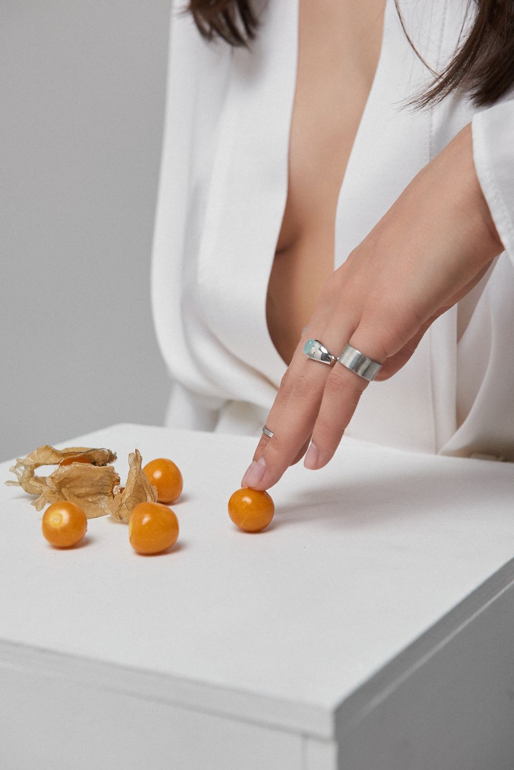 Кольцо Base 8 мм, матовое