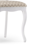 Стул деревянный Woodville Луиджи белый, бежевый, ножки белые