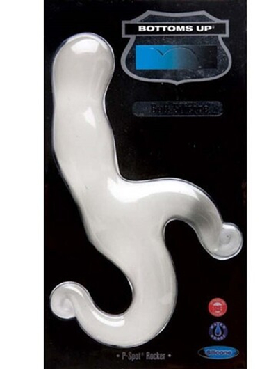Стимулятор простаты Bottoms Up Butt Silicone P-Spot Rocker, Ice (Цвет: прозрачный, мутный)