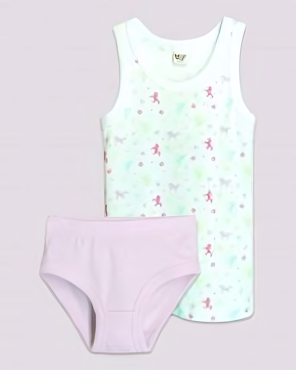 Комплект для девочки (майка,трусы) р.86-52 белый/с.лиловый, 1 шт.