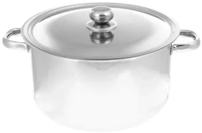 Кастрюля нерж 10л d-280 h-176мм цельнотян. 1с2582к Амет