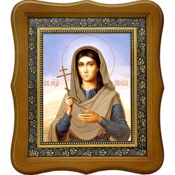 Раиса (Ираида) Александрийская мученица. Икона на холсте.