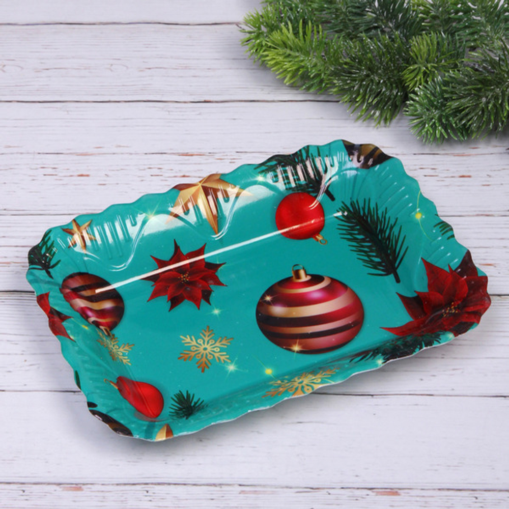 Поднос пластиковый «Вечерний вальс» 25,5*18,5*3,5см