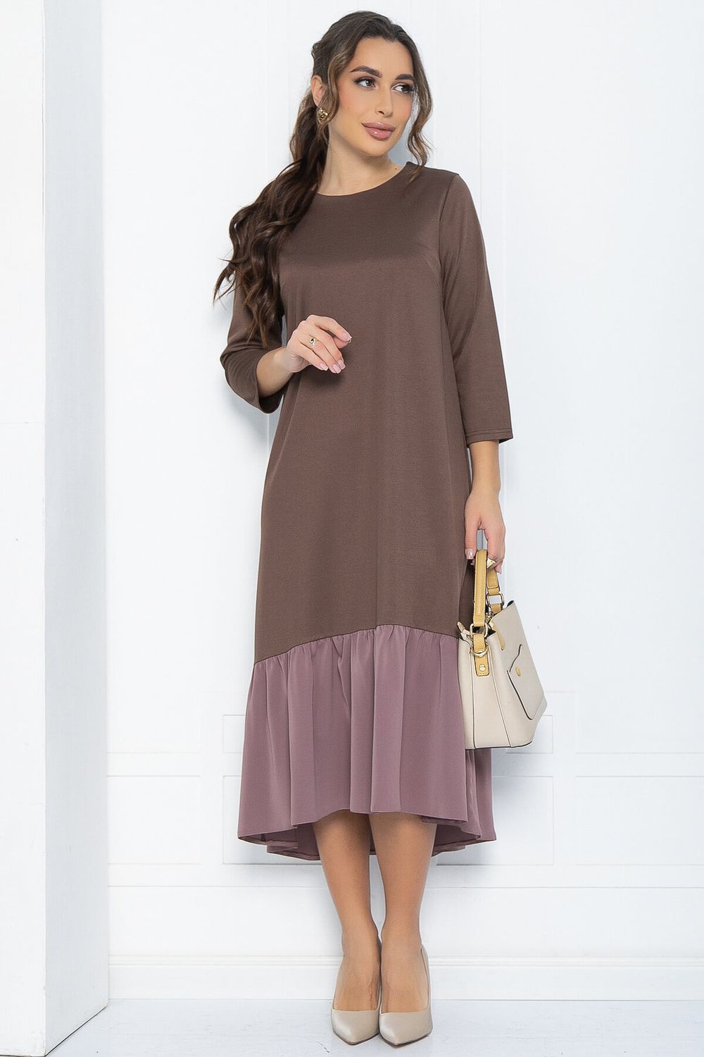 Платье Русалка (коричневое) П12097 LT Collection