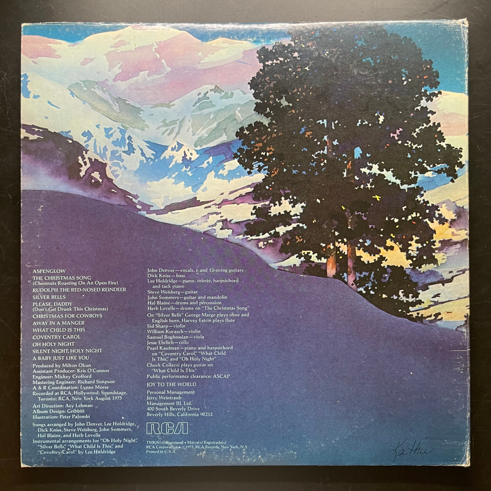 John Denver ‎– Rocky Mountain Christmas (США 1975г.)