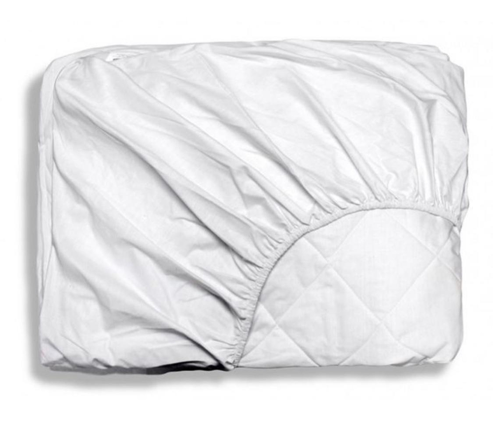 Наматрасник Белый 150х200 на резинке по контуру