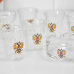 Набор подарочный 7 предметов (пепельница, 6 стопок 50мл) "Орёл"