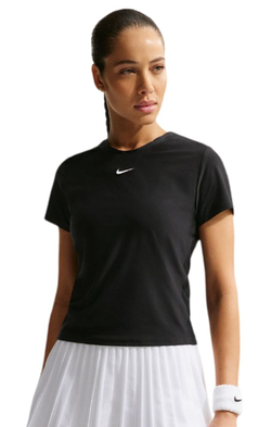 Женская теннисная футболка Nike Victory Dri-Fit Short Sleeve Tennis - black/white