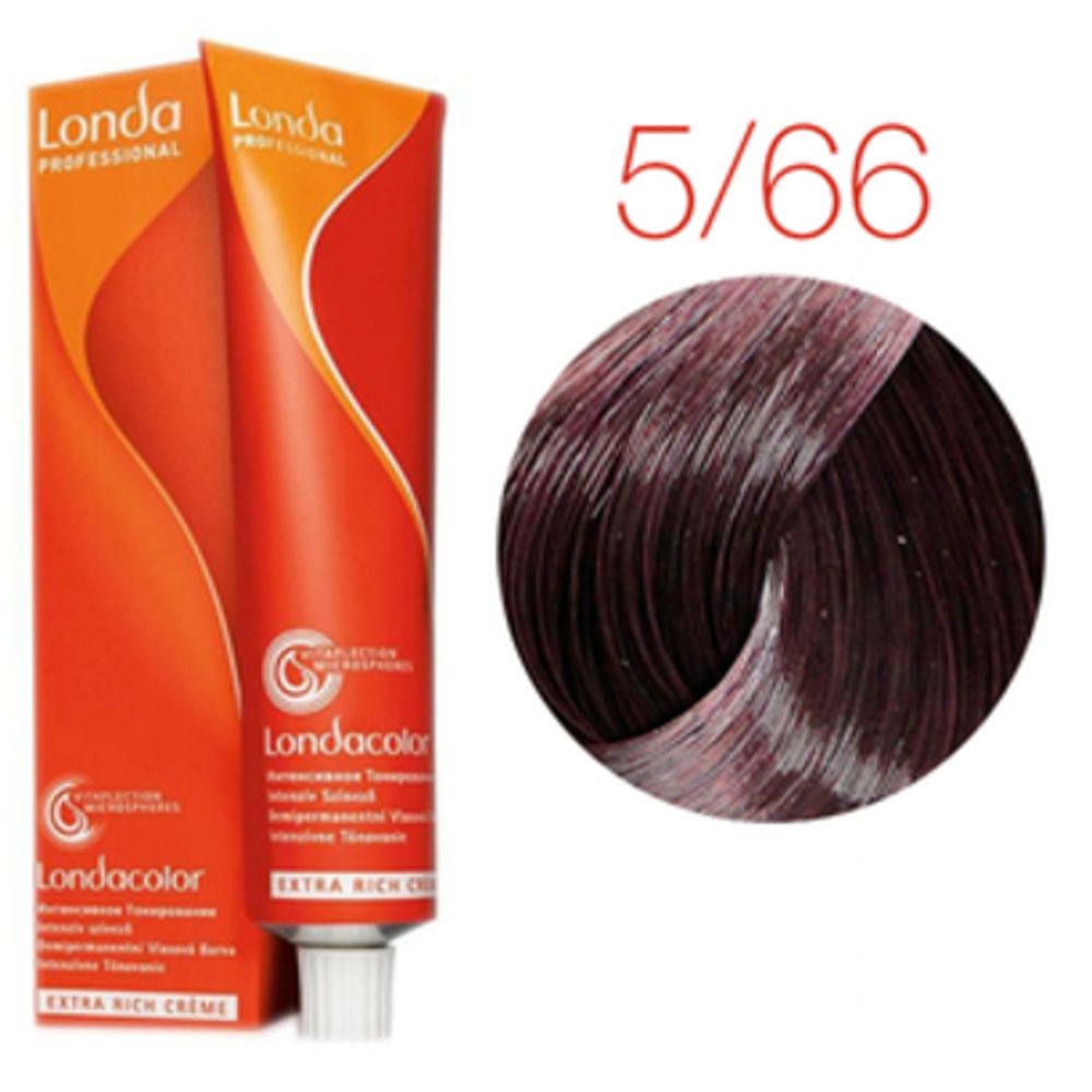 Londa Color инт.тонирование, 5/66 светлый шатен интенсивно-фиолетовый, 60мл