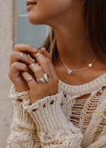 Колье «Трилистник» с горным хрусталем