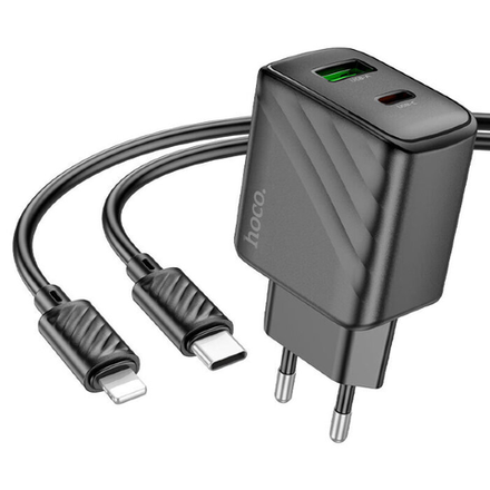 CS23A Sunlight dual-port PD30W+QC3.0 charger set(C to iP)(EU)