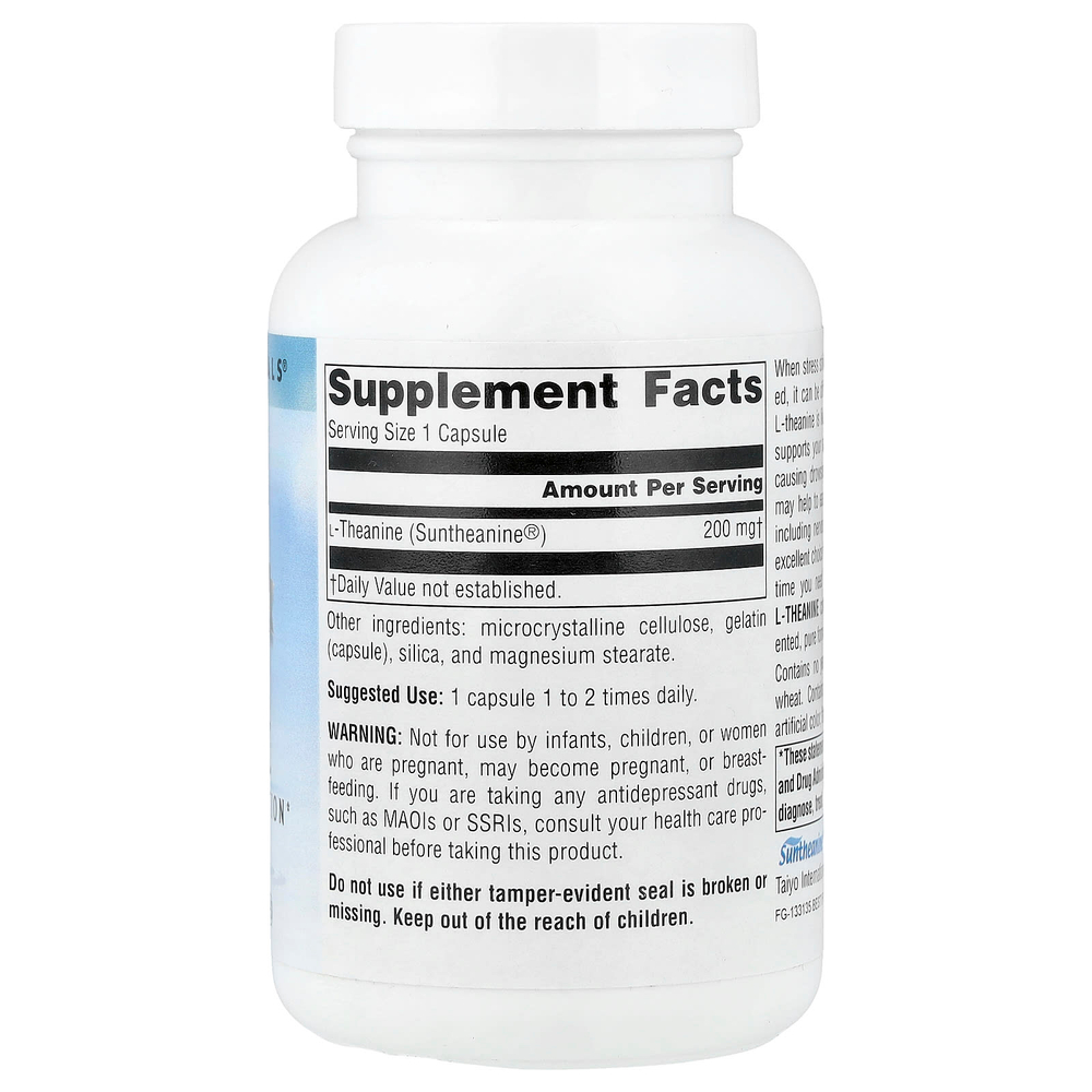 Source Naturals, L-теанин, 200 мг, 120 капсул