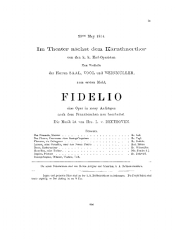 Fidelio. Oper in 2 Akten | Ludwig van Beethoven