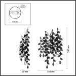 4969/3W HALL ODL24 613 античн.бронза/алюмин./хрусталь Бра G9 3*40W DELICA
