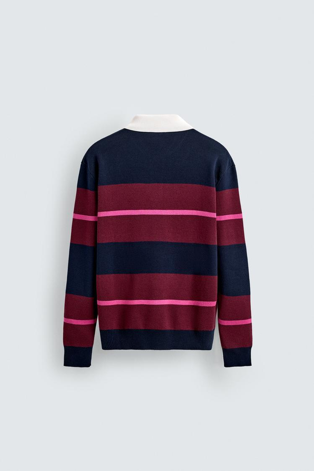 ZARA ТРИКОТАЖНОЕ ПОЛО В ПОЛОСКУ, ПОЛОСКИ