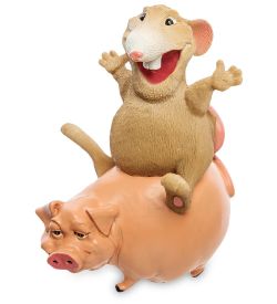 RV-753 Статуэтка Крыска «Новый Год к нам мчится» (W.Stratford)