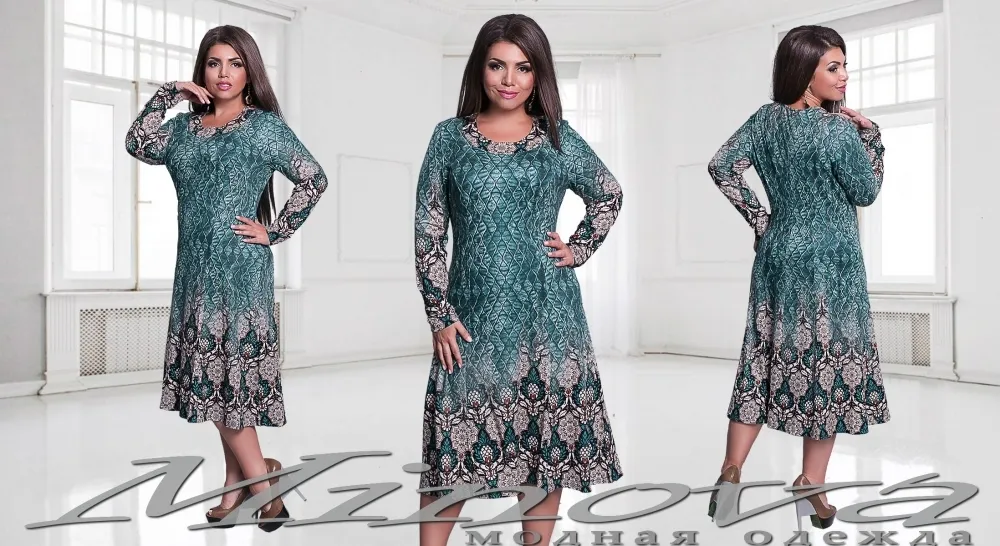 Платье 00158-бирюза Minova