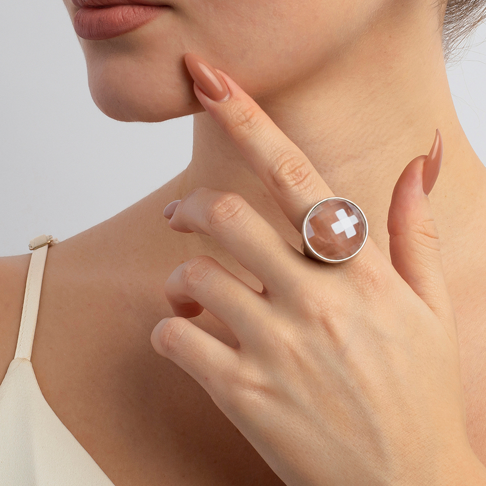 Кольцо Possebon Quartz Rose 19 мм K1155.9/19.0 R/S