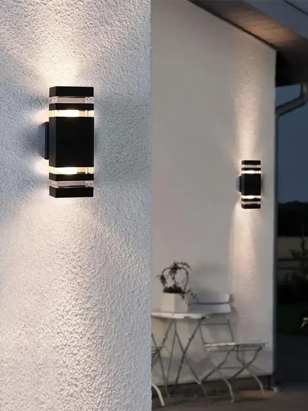 Настенный светильник фасадный уличный двухсторонний 2х60вт под лампу с цоколем Е27