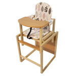 Стол-стул для кормления "Бутуз плюс. Листочки" голубой (Сенс-М)