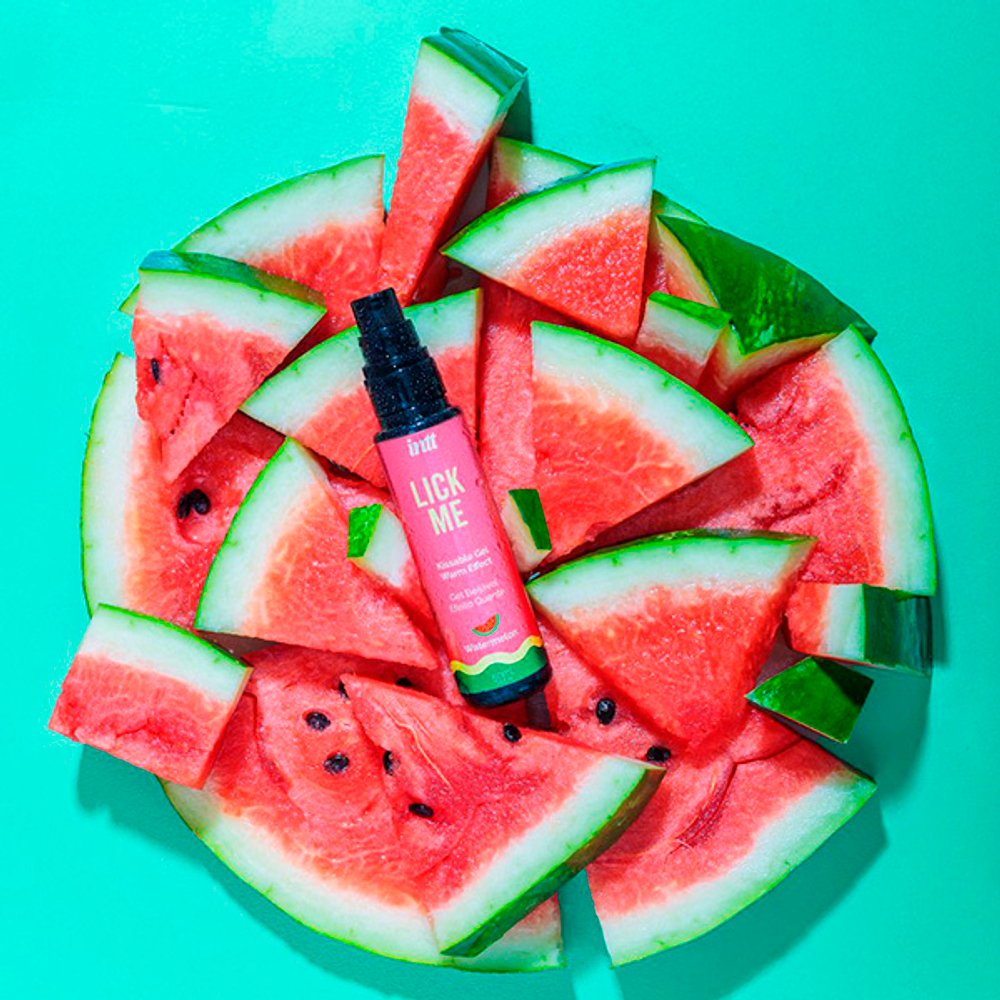 Гель с согревающим эффектом и ароматом арбуза INTT Lick Me 50мл