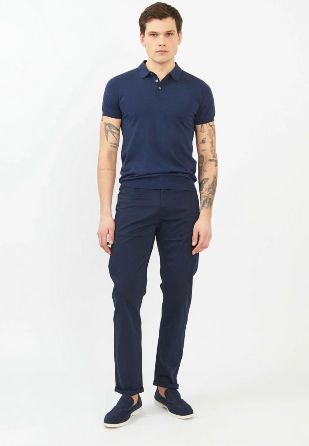 Брюки GROSTYLE 5-Pocket Satin Темно-синий