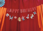 Гирлянда "Happy Birthday" в стиле Цирк 2.7м