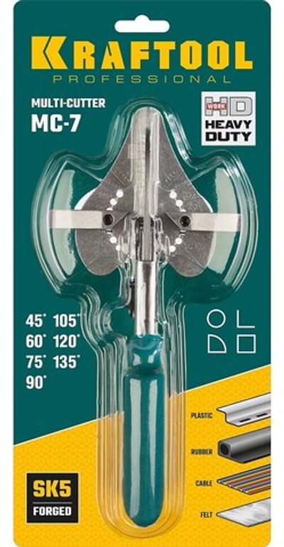 KRAFTOOL MC-7, угловые ножницы для пластмассовых и резиновых профилей (23372)