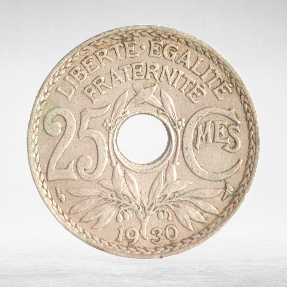 France, 25 Centimes 1930 - Edmond-Émile Lindauer, VF