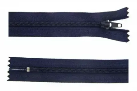 молния брючная 20см т. синяя