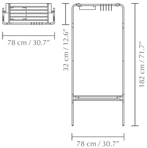 Вешалка в прихожую Umage Lean On Me, белая